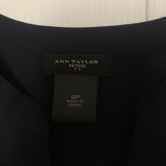 Ann Taylor Navy Blue Blouse - Picture 3 of 3